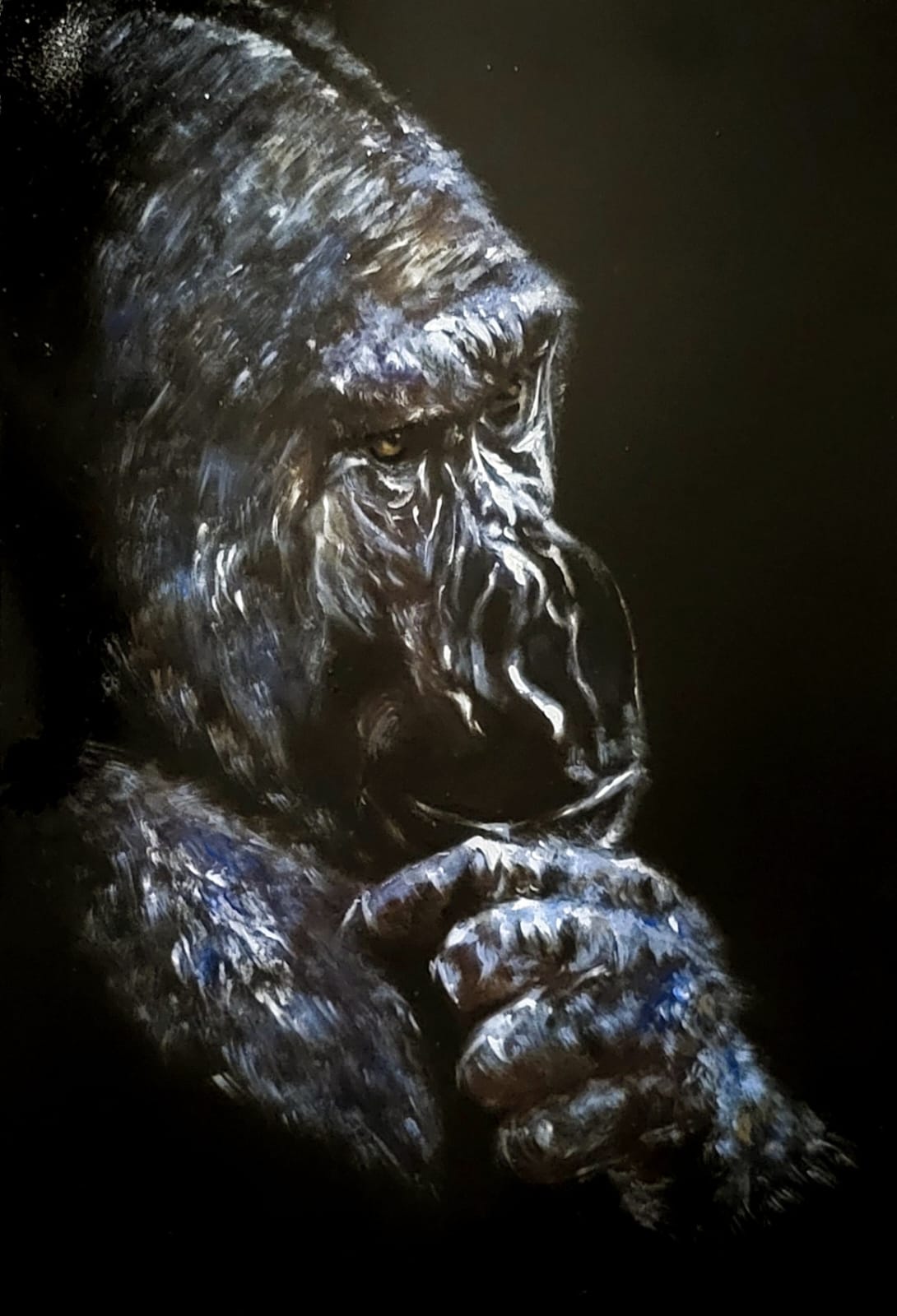 ArteDiAlina.com painting: The Thinker